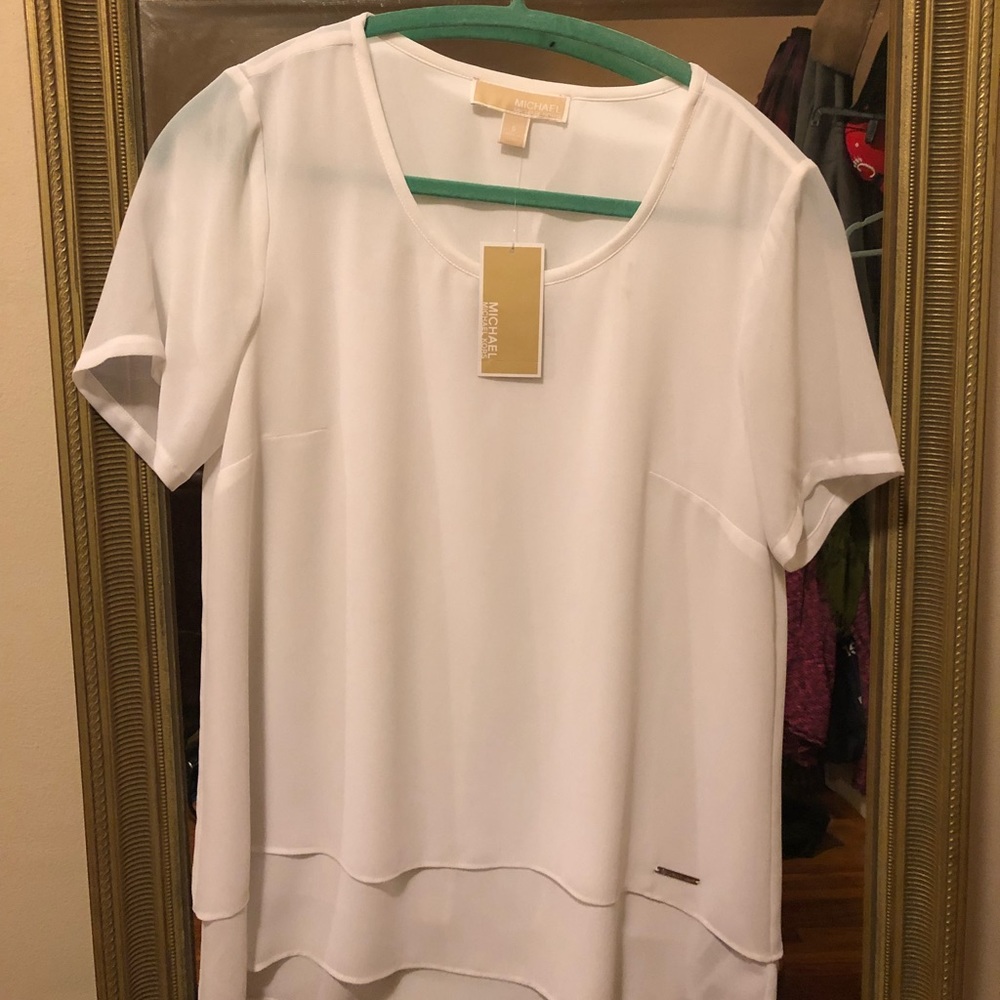 Dressy white top, new with tags